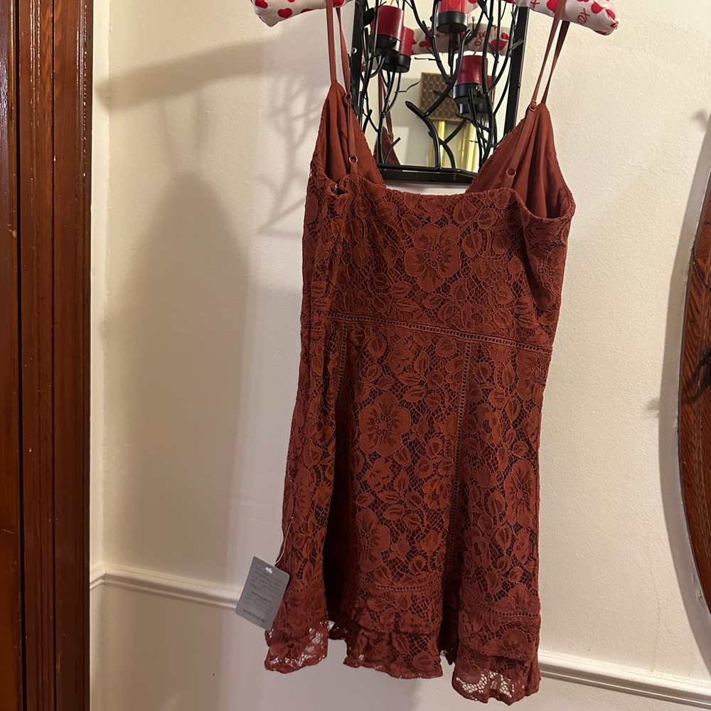 Lulus Lace Ruffle Mini Dress - Picture 4 of 4